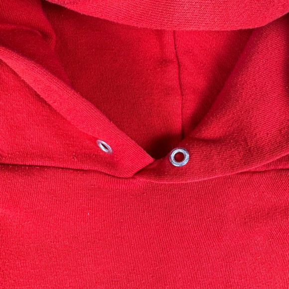 Vintage 70s/80s Lake County Yacht Club‎ Hoodie Red Men's Medium USA Sportswear - Picture 5 of 11